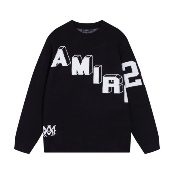 Amiri 3D Letter Logo Sweater Black OKZY20261040