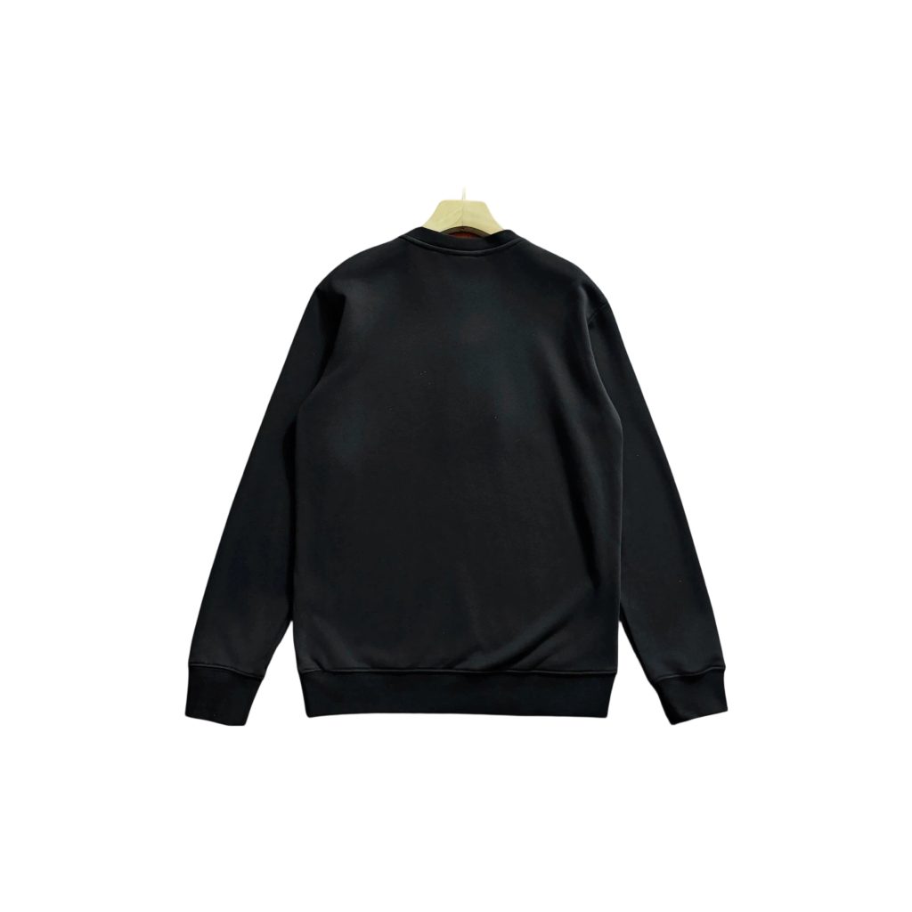 Lacoste Embossed Box Logo Crew Sweatshirt Black OKZY20261044