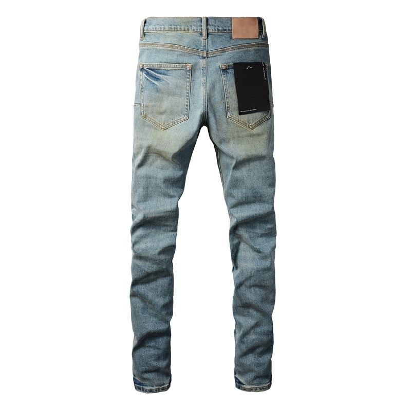 Purple Brand Light Blue Knee Ripped Jeans OKZY2026104