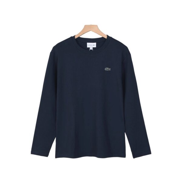 Lacoste Small Croc Logo Long Sleeve Tee Navy OKZY20261057