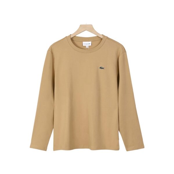 Lacoste Small Croc Logo Long Sleeve Tee Khaki OKZY20261058