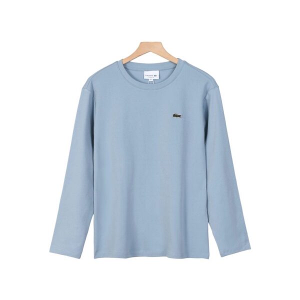 Lacoste Small Croc Logo Long Sleeve Tee Light Blue OKZY20261059