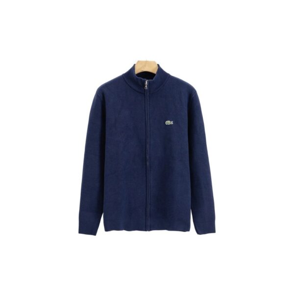 Lacoste Full Zip Stand Collar Knit Cardigan Navy OKZY20261062