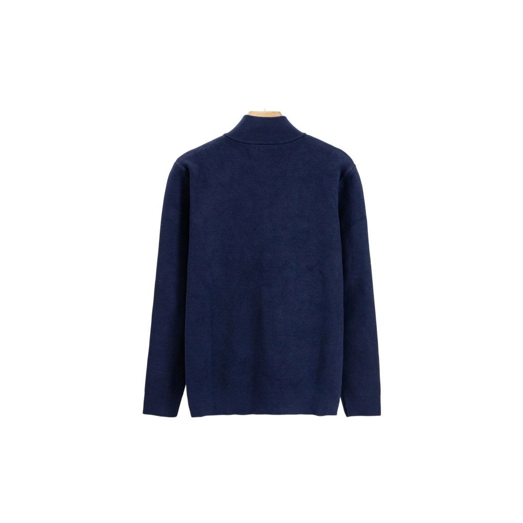 Lacoste Full Zip Stand Collar Knit Cardigan Navy OKZY20261062