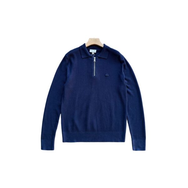Lacoste Half Zip Polo Knit Sweater Navy OKZY20261064