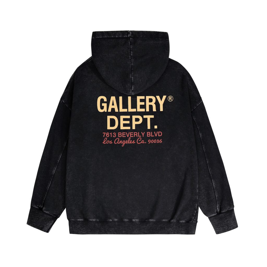 Gallery Dept Vintage Car Show Print Hoodie Black OKZY20261081