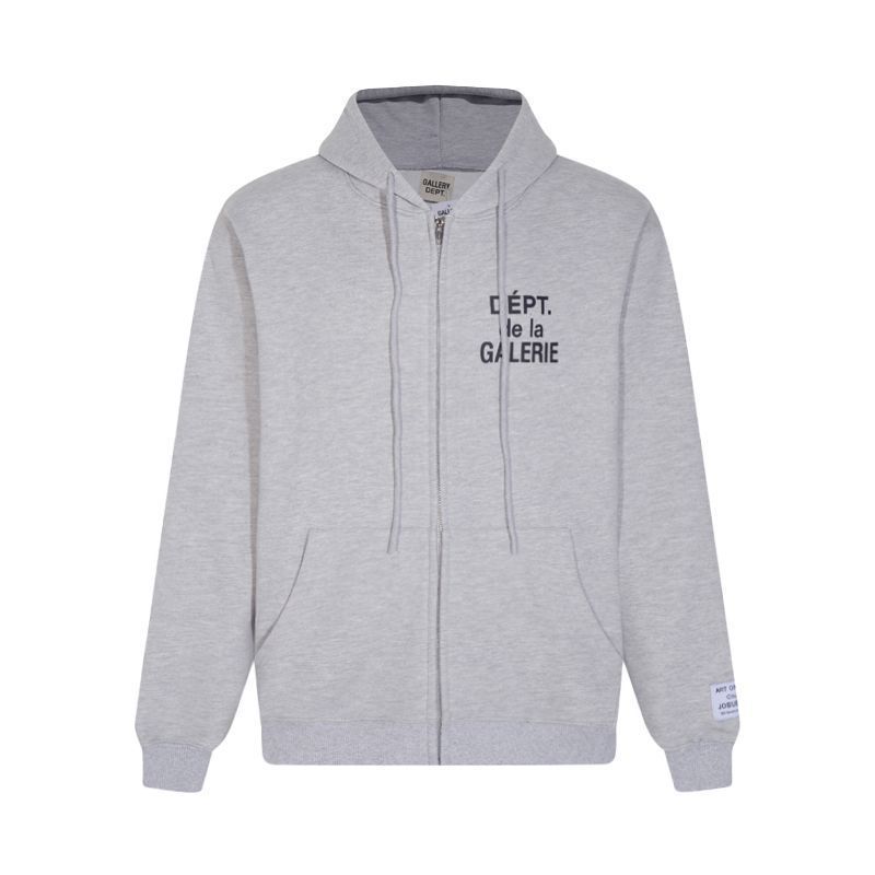 Gallery Dept De La Galerie Zip Up Hoodie Grey OKZY20261087