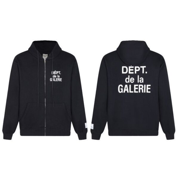 Gallery Dept De La Galerie Zip Up Hoodie Black OKZY20261093
