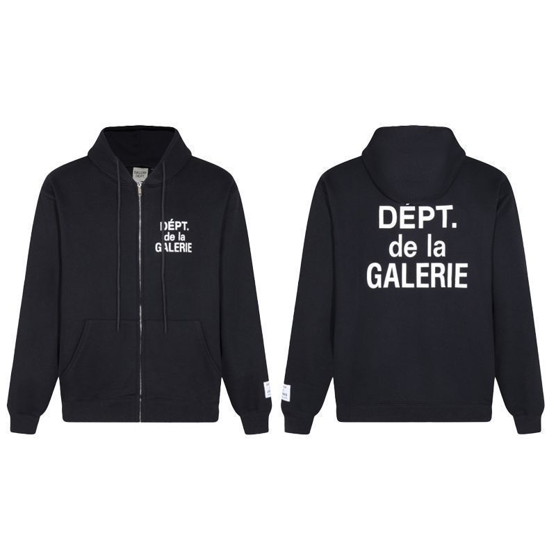 Gallery Dept De La Galerie Zip Up Hoodie Black OKZY20261093