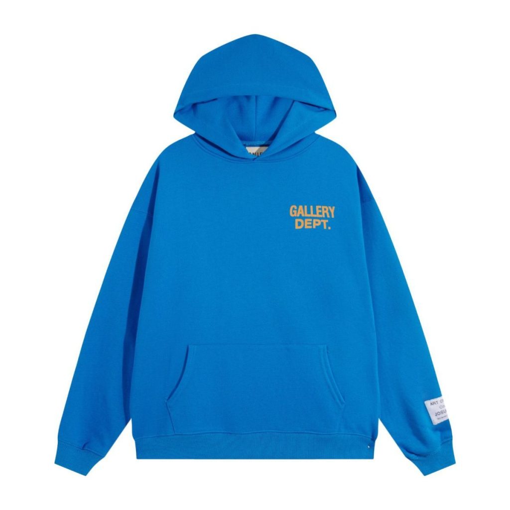 Gallery Dept Back Logo Hoodie Bright Blue OKZY20261098