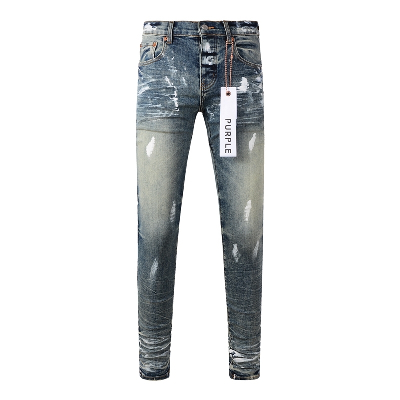 Purple Brand Paint Splatter Denim Pants OKZY2026109