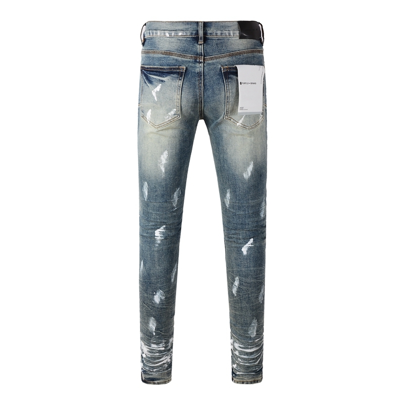 Purple Brand Paint Splatter Denim Pants OKZY2026109