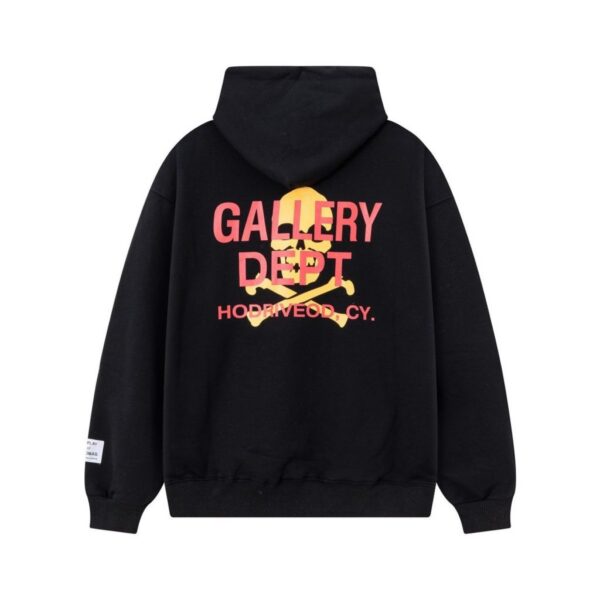 Gallery Dept Skull Crossbones Hoodie Black OKZY20261102