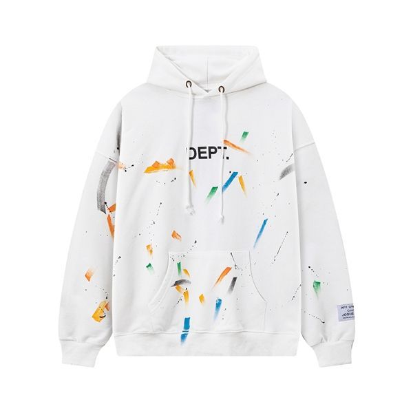 Gallery Dept Paint Splash Hoodie White OKZY20261103