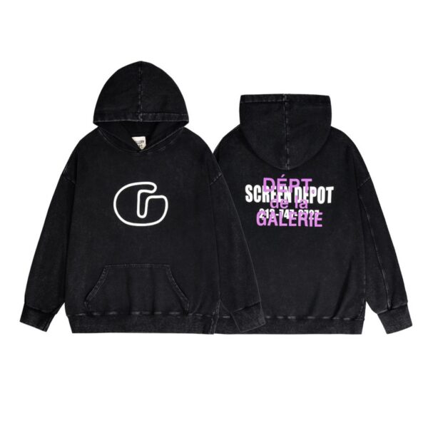 Gallery Dept Washed G Logo Hoodie Black OKZY20261105