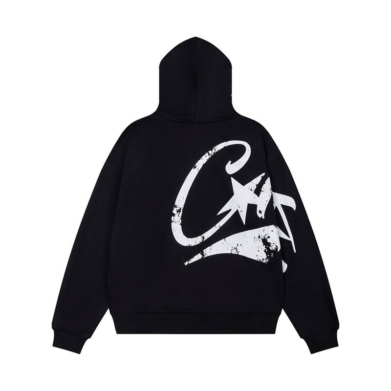 Corteiz C Star Graffiti Hoodie Black OKZY20261107