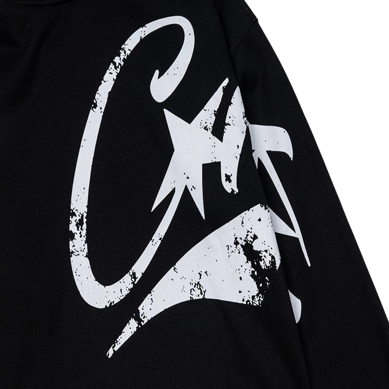 Corteiz C Star Graffiti Hoodie Black OKZY20261107