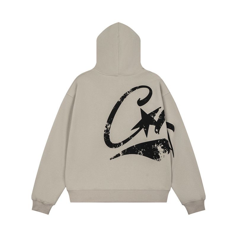 Corteiz C Star Graffiti Hoodie Khaki OKZY20261108