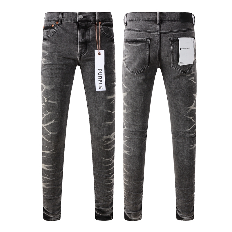 Purple Brand Black Marble Denim Pants OKZY2026110