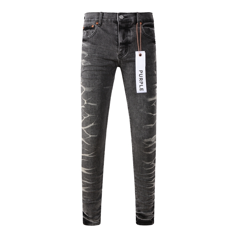 Purple Brand Black Marble Denim Pants OKZY2026110