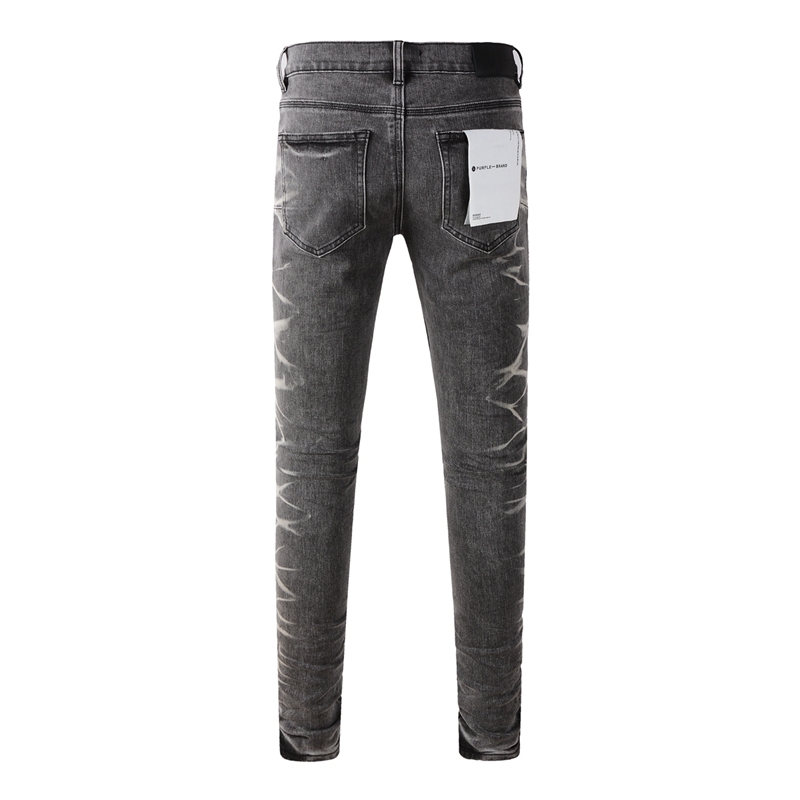 Purple Brand Black Marble Denim Pants OKZY2026110