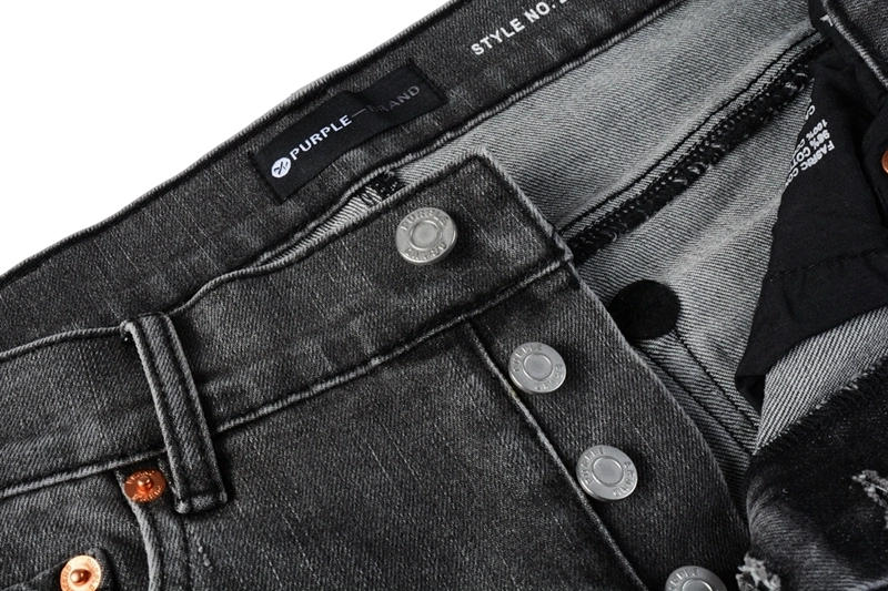 Purple Brand Black Marble Denim Pants OKZY2026110