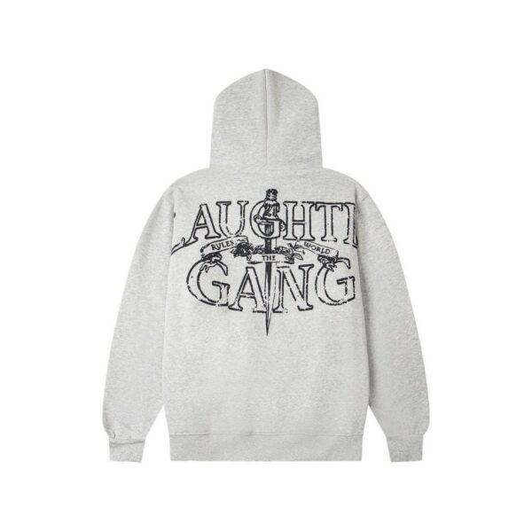 Corteiz Dagger Wreath Zip Hoodie Grey OKZY20261110