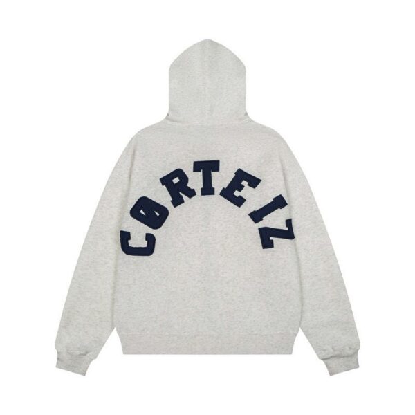 Corteiz Arch Logo Zip Hoodie Heather Grey OKZY20261121