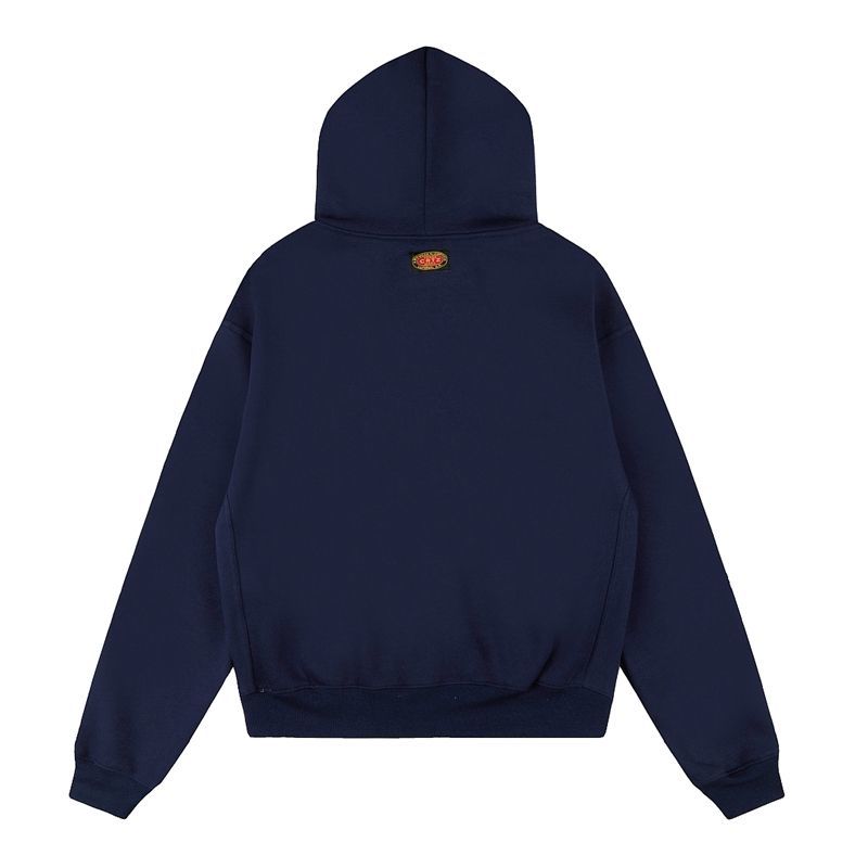 Corteiz Small Embroidery Zip Hoodie Navy OKZY20261125