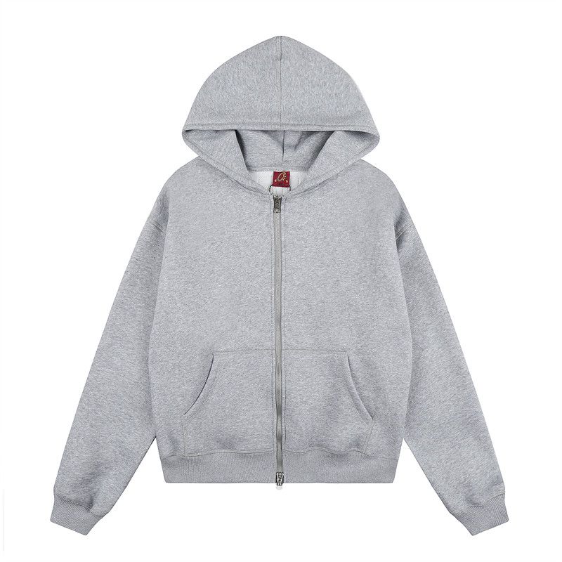 Corteiz London Arch Logo Zip Up Hoodie Grey OKZY20261127