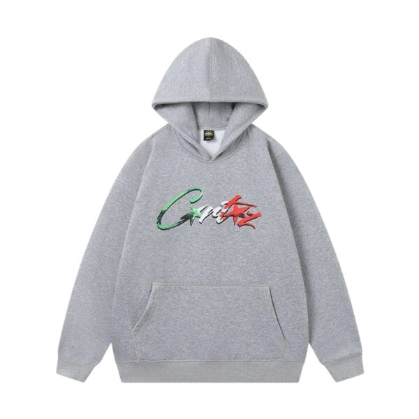 Corteiz Graffiti Script Logo Hoodie Grey OKZY20261128