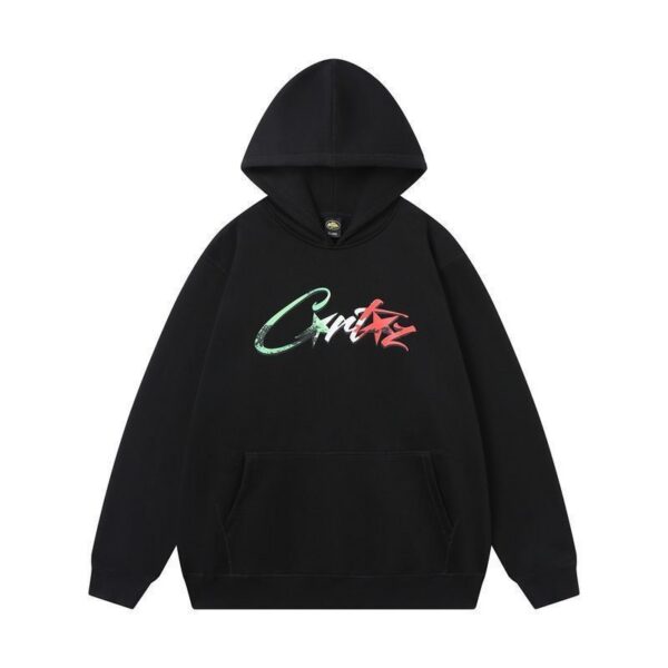 Corteiz Graffiti Script Logo Hoodie Black OKZY20261129