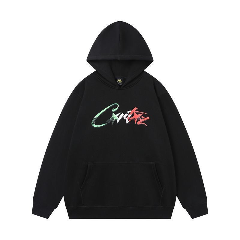 Corteiz Graffiti Script Logo Hoodie Black OKZY20261129