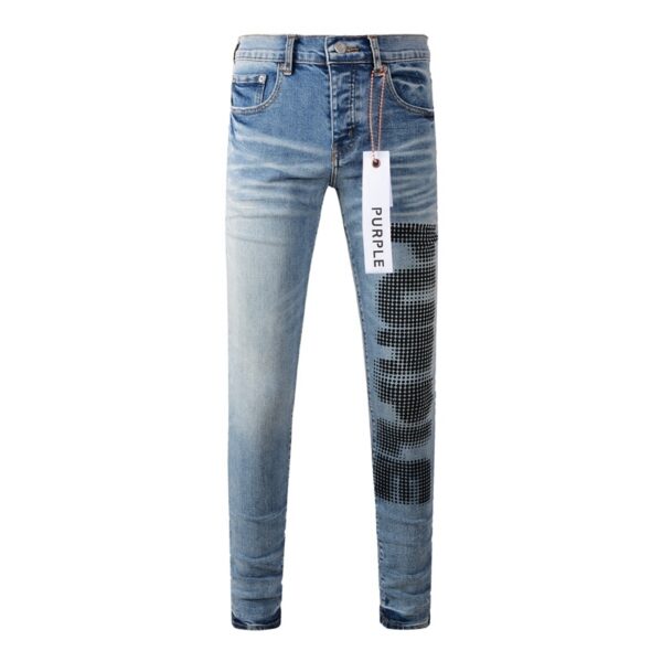 Purple Brand Side Graphic Denim Pants OKZY2026112