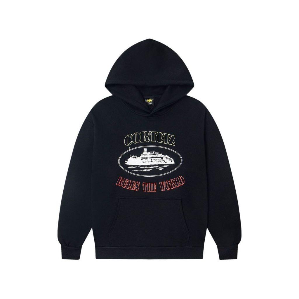 Corteiz Rules The World Ship Graphic Hoodie Black OKZY20261130