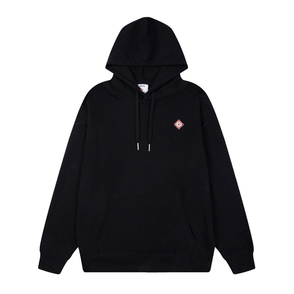 Casablanca Black Small Diamond Logo Hoodie OKZY20261136