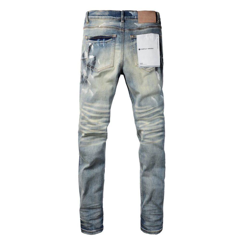 Purple Brand Paint Patch Ripped Jeans OKZY2026113