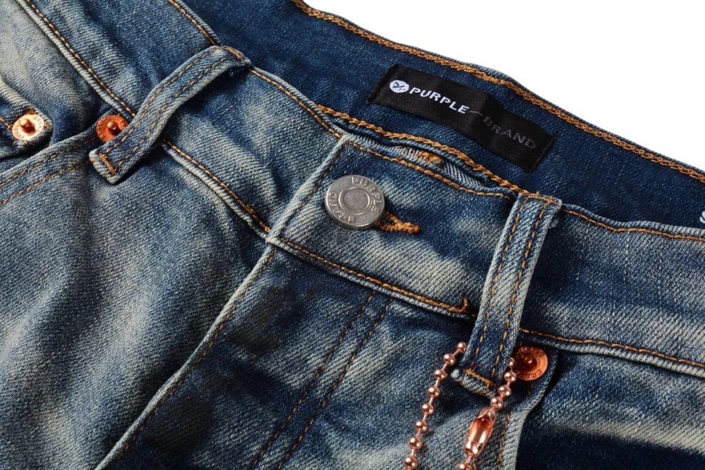 Purple Brand Paint Patch Ripped Jeans OKZY2026113