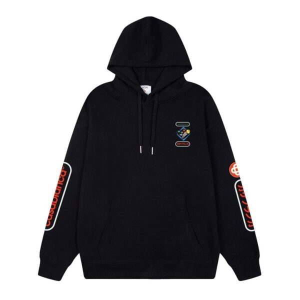 Casablanca Black Sleeve Printed Badge Hoodie OKZY20261144