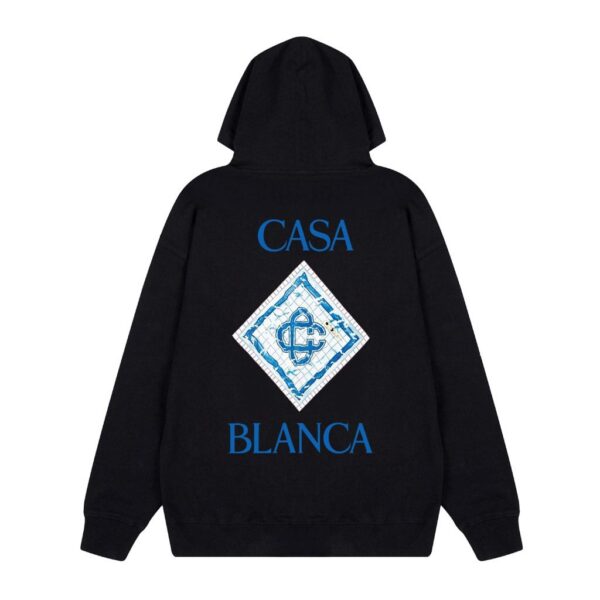 Casablanca Black Back Diamond Pool Tile Logo Hoodie OKZY20261146