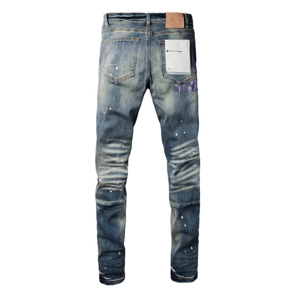 Purple Brand Paint Splatter Denim Pants OKZY2026114