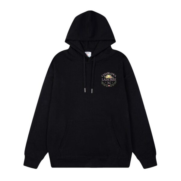 Casablanca Black Laduree Fruit Wreath Logo Hoodie OKZY20261157