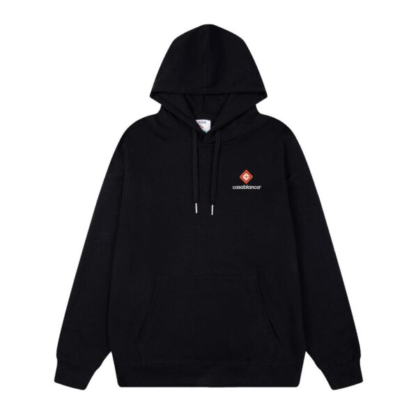 Casablanca Black Small Red Diamond Logo Hoodie OKZY20261159
