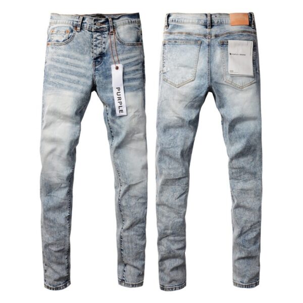 Purple Brand Paint Splatter Denim Pants OKZY2026115