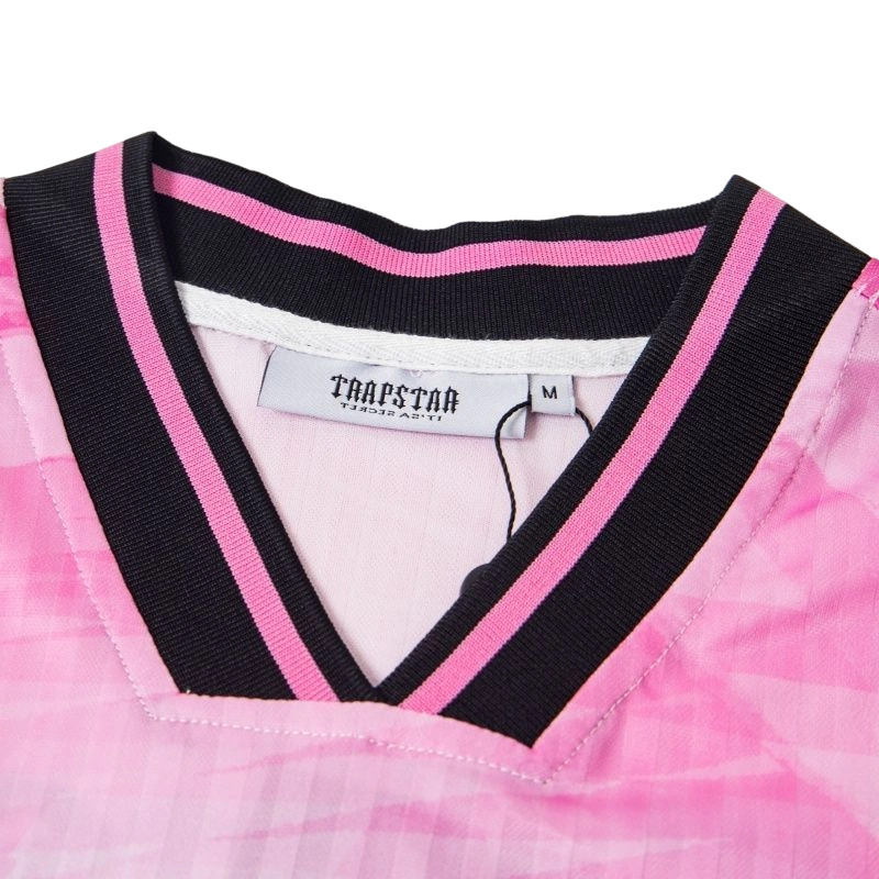 Trapstar Pink Camo Long Sleeve Soccer Jersey OKZY20261161
