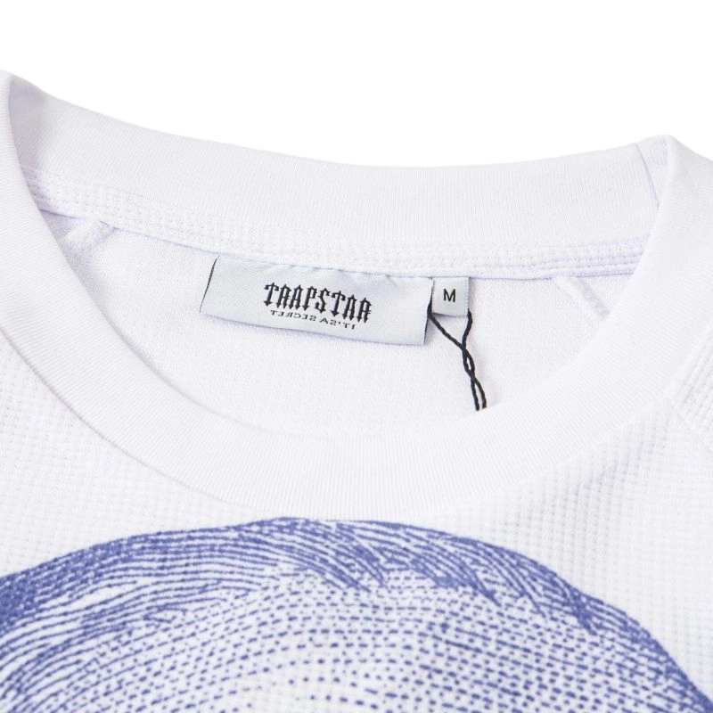 Trapstar White Franklin Portrait Long Sleeve Shirt OKZY20261167