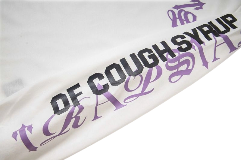 Trapstar White Purple Sleeve Print Long Sleeve Tee OKZY20261168