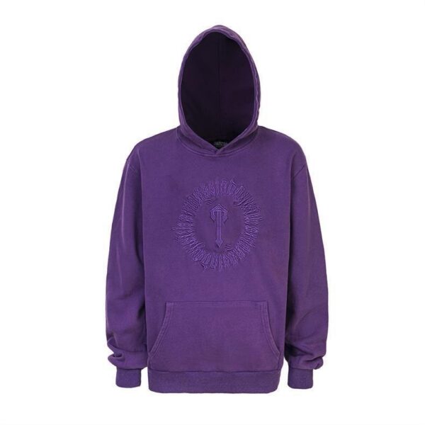 Trapstar Purple Circle Logo Embroidery Hoodie OKZY20261173