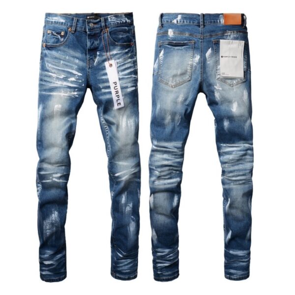 Purple Brand Dark Splash Skinny Jeans OKZY2026117