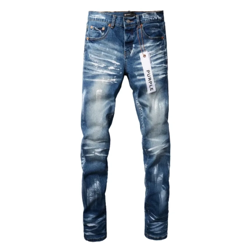 Purple Brand Dark Splash Skinny Jeans OKZY2026117